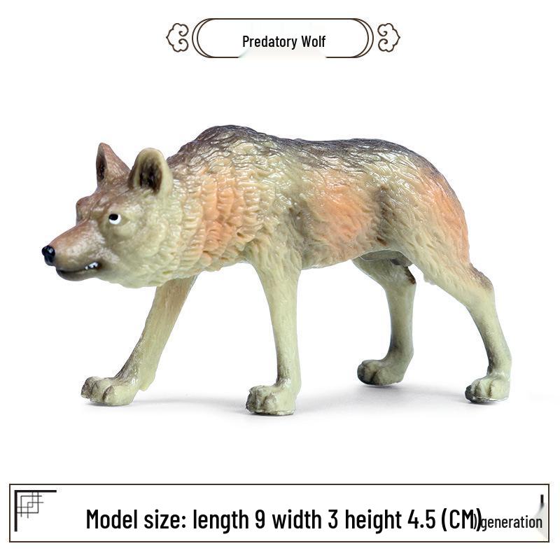 Children s Wolf Predator Toy Figure - Forest Animal Cognitive Model