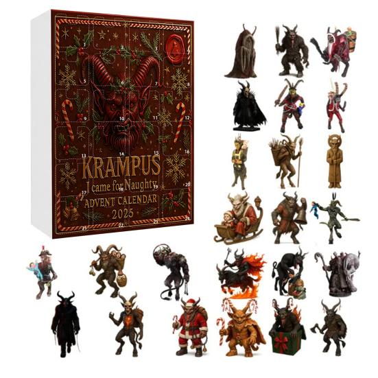 

Адвент-календарь 2025 Коробка для отсчета 24 дней с уникальными акриловыми украшениями для альтернативного рождественского отсчета и декора A