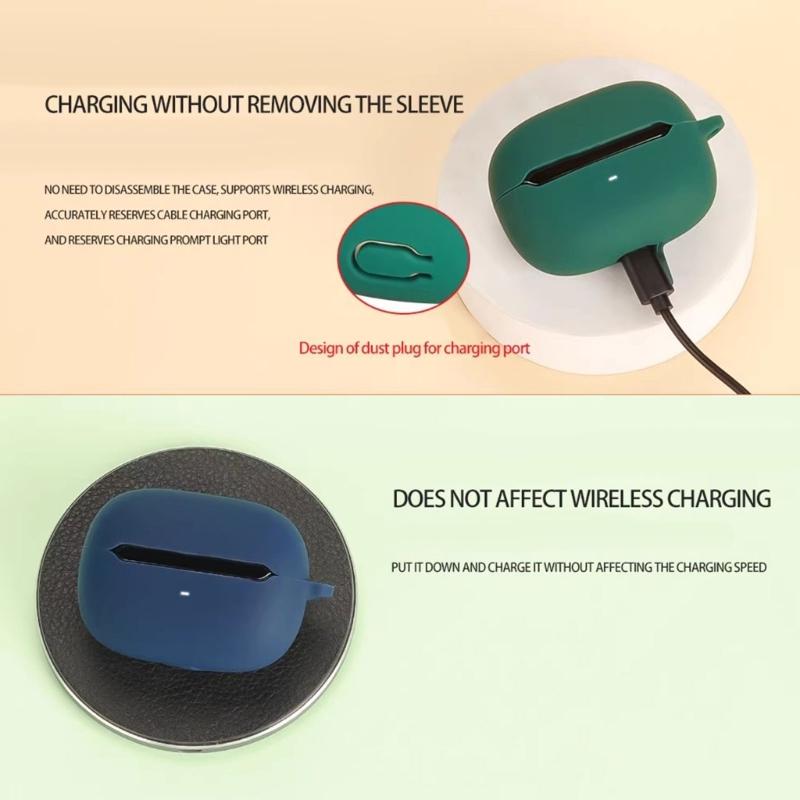 Flexible Guard Shockproof Shell Headphone Sleeve Water Resistance Housing Antidust Washable Soft Cover Case for Ear Clip