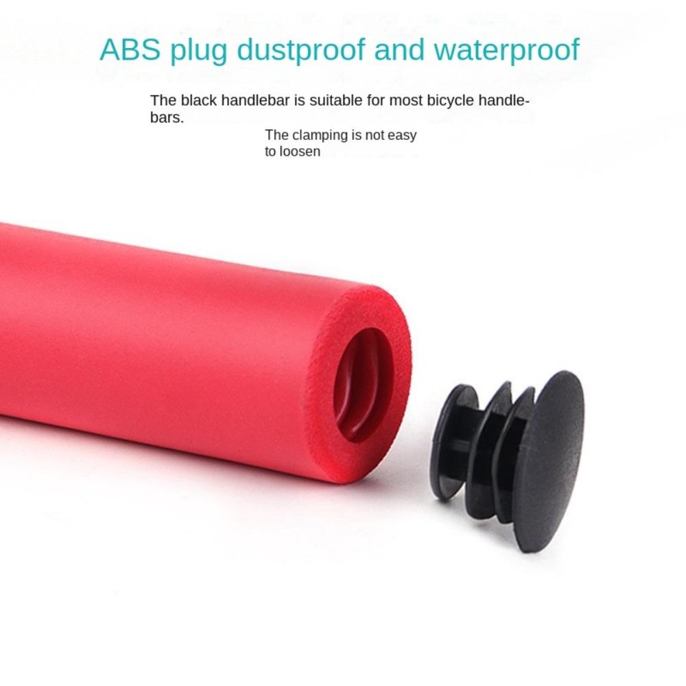 2Pcs Anti-slip Bicycle Handlebar Grips Soft Silicone MTB Grip Portable Cycling Part