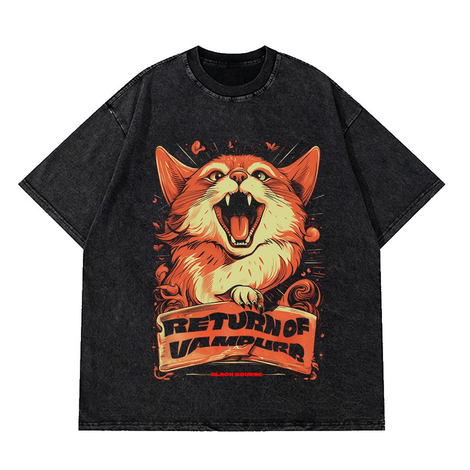 The Return Of Vampurr TShirt Men O Neck Cool Summer T Shirts Short Sleeve Tees Fashion Tops