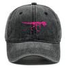 Unisex Adjustable Baseball Hat Pink Dinosaur Caps For Man Washed Retro Snapback Baseball Cap Ideal Choice For Casual Wear