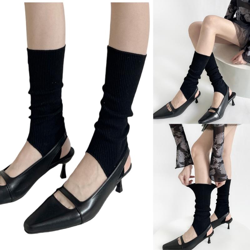 Ballet Style Leg Warmers Cotton Boot Socks Knee Highs Toeless Socks Long Tube Socks Summer Calf Socks Thin Leg Warmers