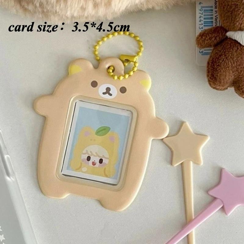 

Кавайный кот с плюшевым хвостом Держатель для карт Милые крылья Рамки для фотографий 3 дюйма Сливы для K-pop фотокарточек для девочек Подвеска для сумки Оптом