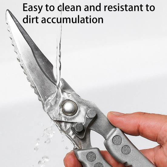 Heavy Duty Kitchen Scissors Poultry Scissors with Safety Lock Food Prep Scissors for Cutting Bones Scraping Fish Scales Cracking Nuts