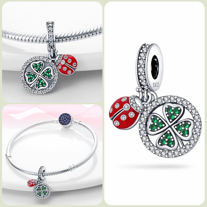 Modne koraliki zawieszki S925 ze srebra próby 925 w stylu klasycznym i romantycznym z motywem żółwia lotosu, odpowiednie do oryginalnej bransoletki DIY na prezent