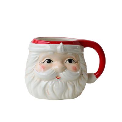 Kerstman Cartoon 3D Leuke Buitenaardse 12 Oz Keramische Koffiekop Vorm Keramische Koffie