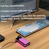 Programovací makro Vlastní 2 knoflíková Bluetooth klávesnice RGB 12 kláves Kopírovat Vložit Mini tlačítko Herní klávesnice Mechanický Hotswap Macropad