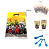 Dragon Ball Z Theme Party Decor Supplies Tableware For Vibrant Birthday Celebrations