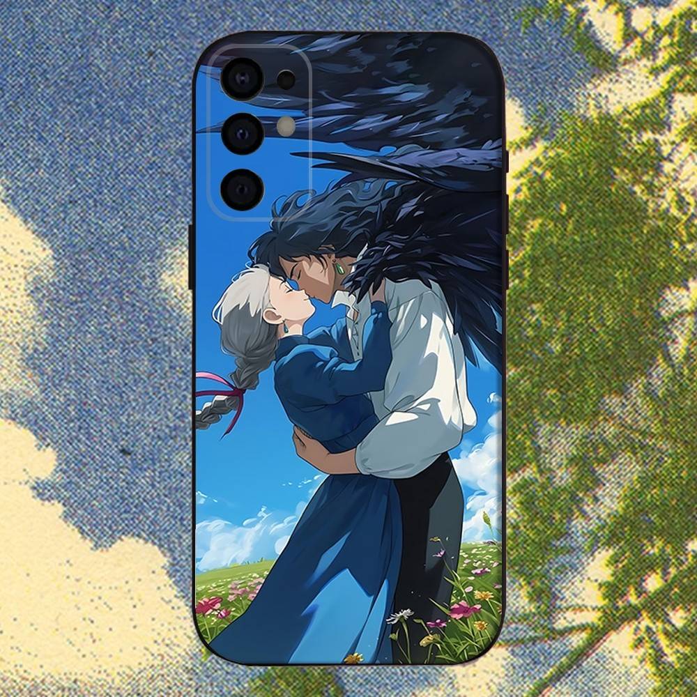 H-Howls M-Moving C-Castle  Phone Case For Samsung S25,S24,S21,S22,S23,S30,Ultra,S20,Plus,Fe,Lite,Note,10,9,5G Black Cover