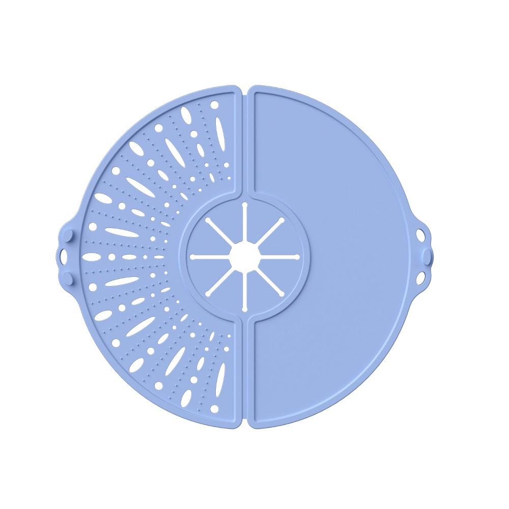 Spill-Proof Splatter Cover Foldable Silicone Splatter Shield Oil Splatter Guard Cutlet Cooking