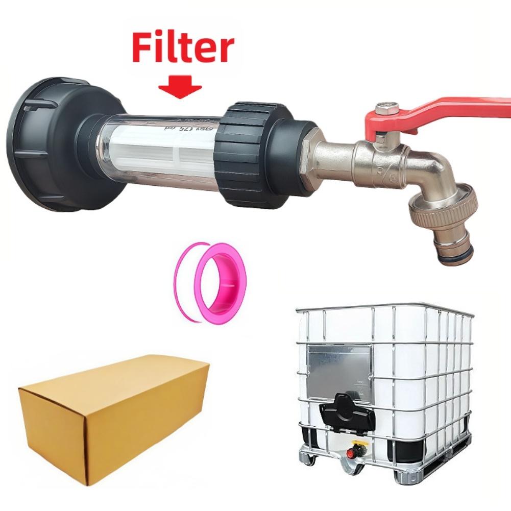 For Durable IBC Tote Adapter with Leak Proof Seal and Easy Switch Faucet for Garden Irrigation and Industrial Use