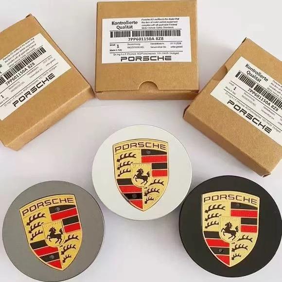 4 Pieces of 76mm 65mm Porsche Wheel Hub Replacement Center Cover Modification Accessories, Suitable for Porsche Panamera Cayenne
