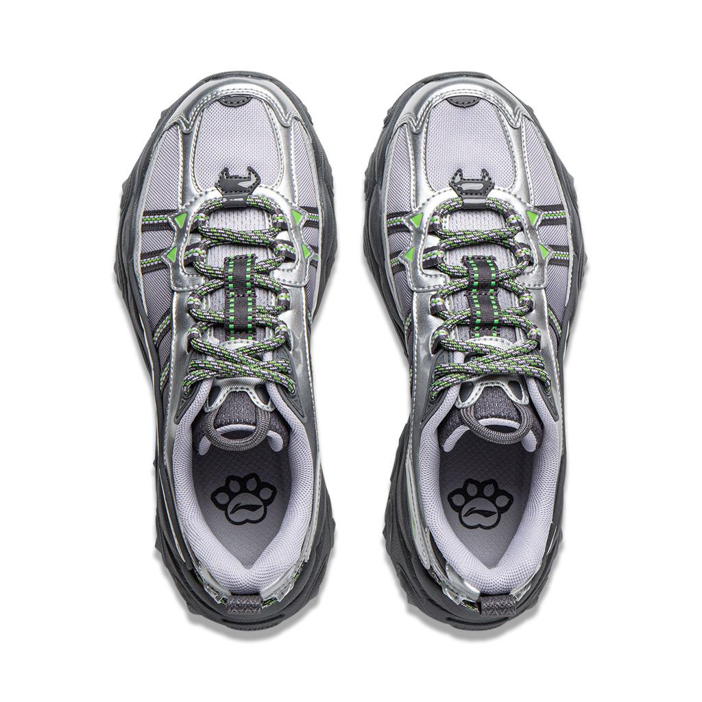 Li Ning Cat Paw Lite3 Slip Resistant, Abrasion Resistant, Breathable, Lightweight Low top Chunky Sneakers Women's AGCW004-4