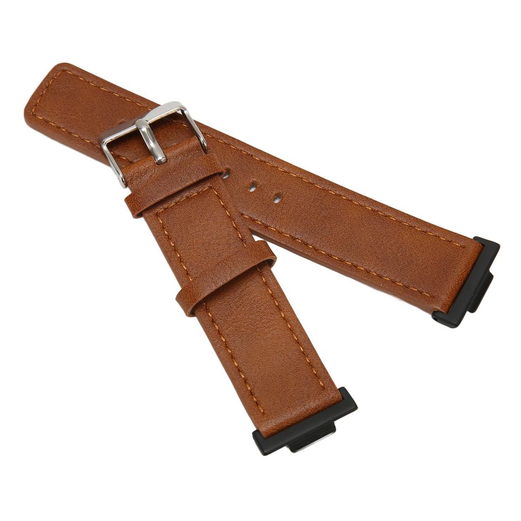 Leather Smartwatch Strap Comfortable Replacement Smartwatch Band Wristband for Watch FIT 2
