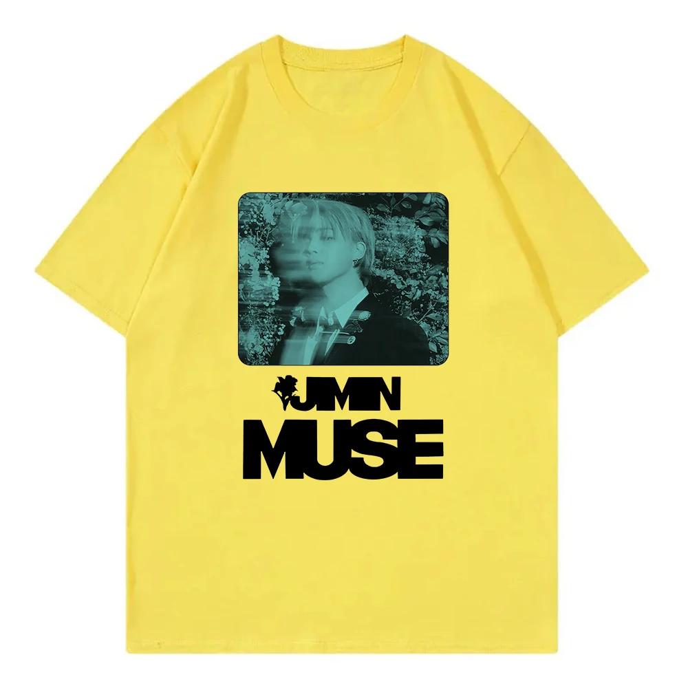 Jimin album Muse camiseta feUnisexina moda Harajuku camiseta de ropa neutral camiseta