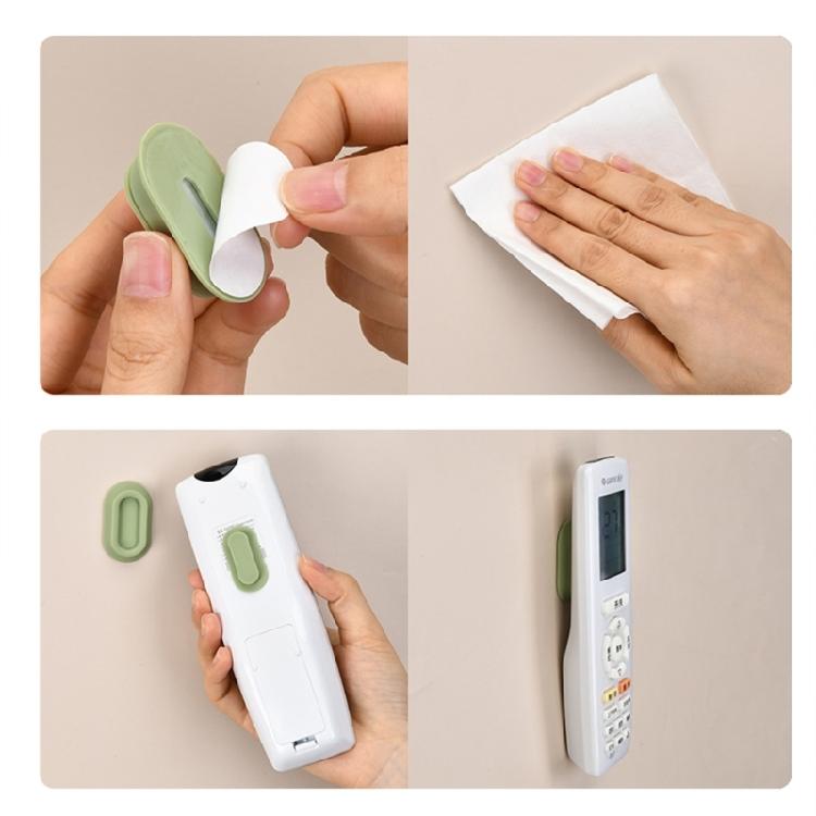 1Pair Silicone Magnetic Remote Control Holder Wall Mount for TV and Electronic Device Management