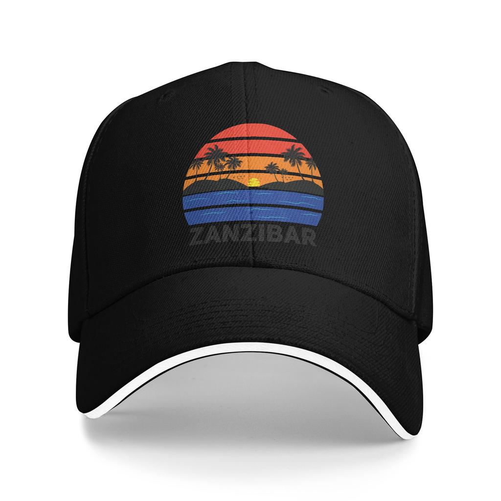 Zanzibar Urlaubs Souvenir Lässige Baseballkappe Laufen Hippie Truckerhut Sommer Atmungsaktiv Herren Damen Street Style Baseballkappen