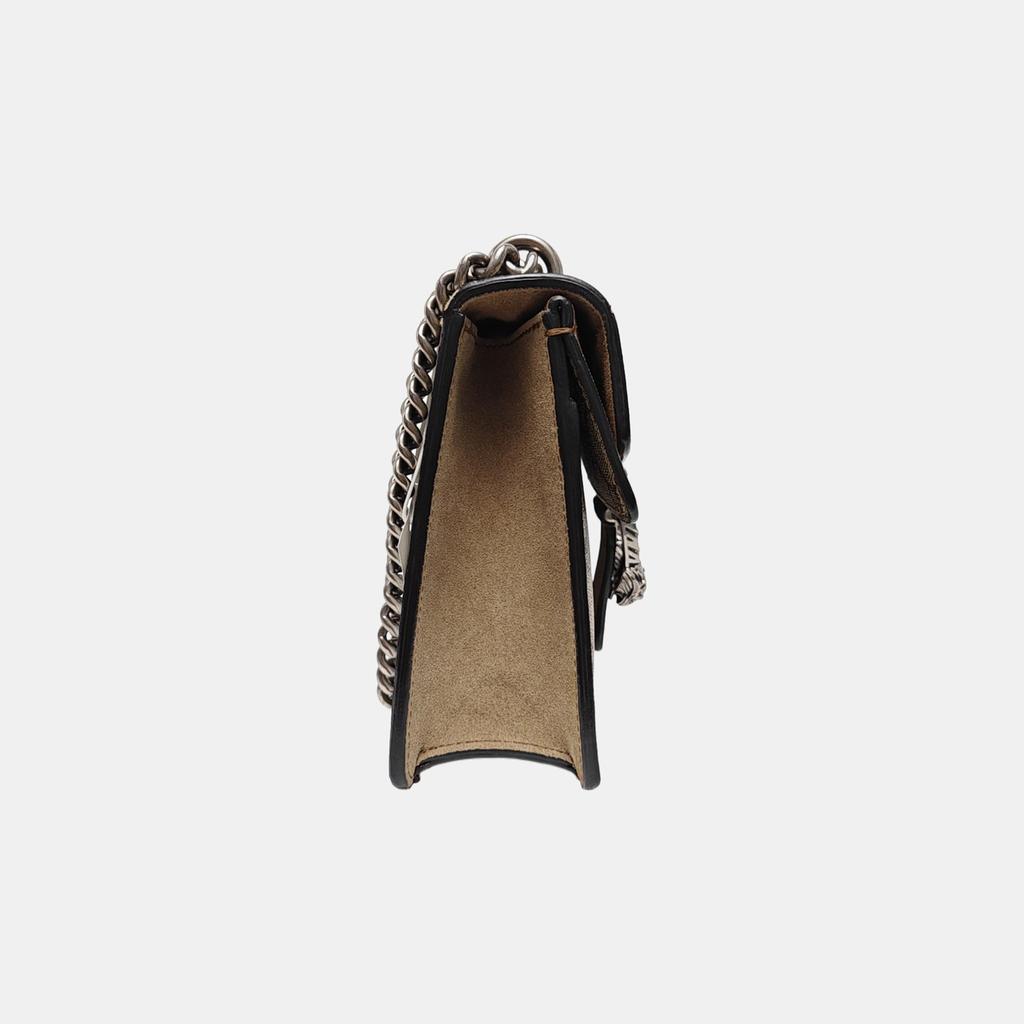 [Pre-Owned] Dionysus Tiger Head Buckle Logo Chain Shoulder Bag Canvas Crossbody Mini - Very Good #10E2MZC