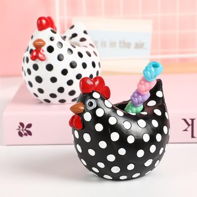Creative Resin Rooster Decoration Polka Dot Chicken Decoration Crafts Decorations Home Decorations
