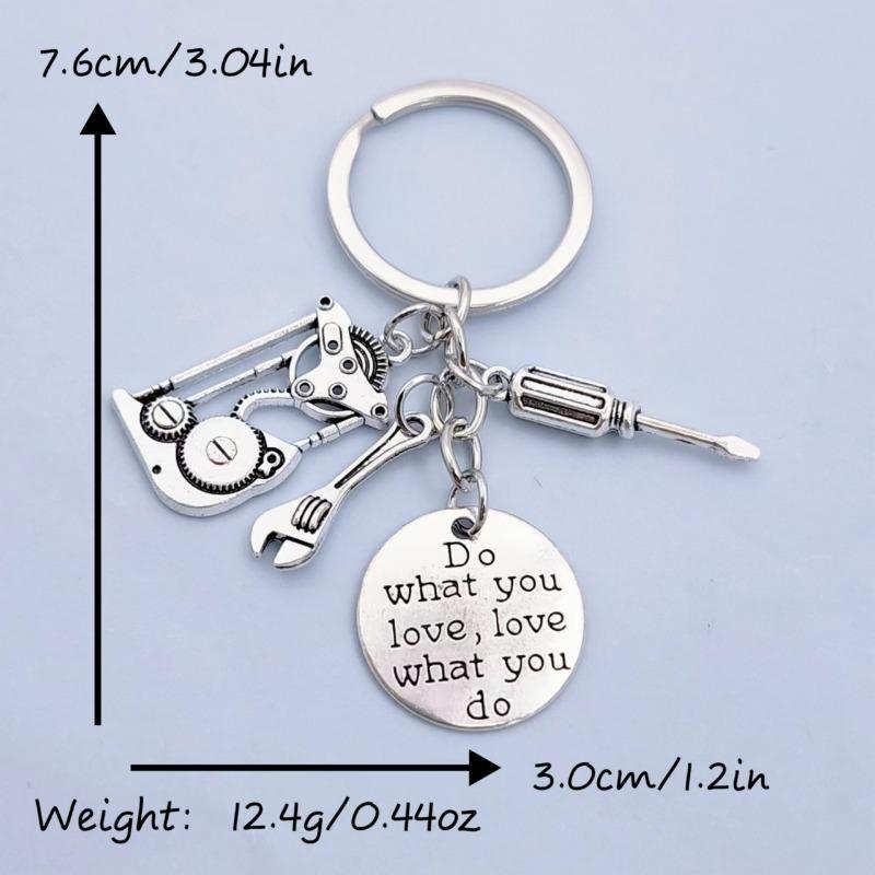 Dad Car Screwdriver Wrench Gadget Key Chain Father's Day Gift Jewelry Keychain
