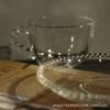 Mittelalterlicher Stil Transparenter Glasperlengriff Glasbecher Methode Kaffeetasse Untertasse Milchbecher Wasserbecher Mädchenherz Schlicht
