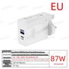 87W Fast Charging Dual-Port Charger Head - US/UK Standard, CE & FCC Certified