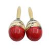 1Pair Percussion Instruments Wooden Maracas Wood Orff Instruments High Quality Percussion Shakers