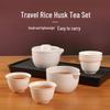 Premium Disposable Rice Husk Kung Fu Tea Set