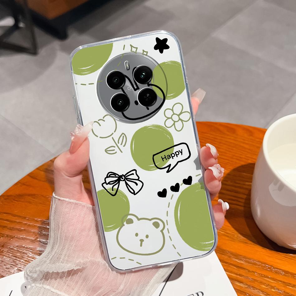 For Oppo Realme 12 Pro Plus Case For Realme12 4G 5G Phone Cover Cute Anime Transparent Soft Slim Protective Bumper Funda Coque