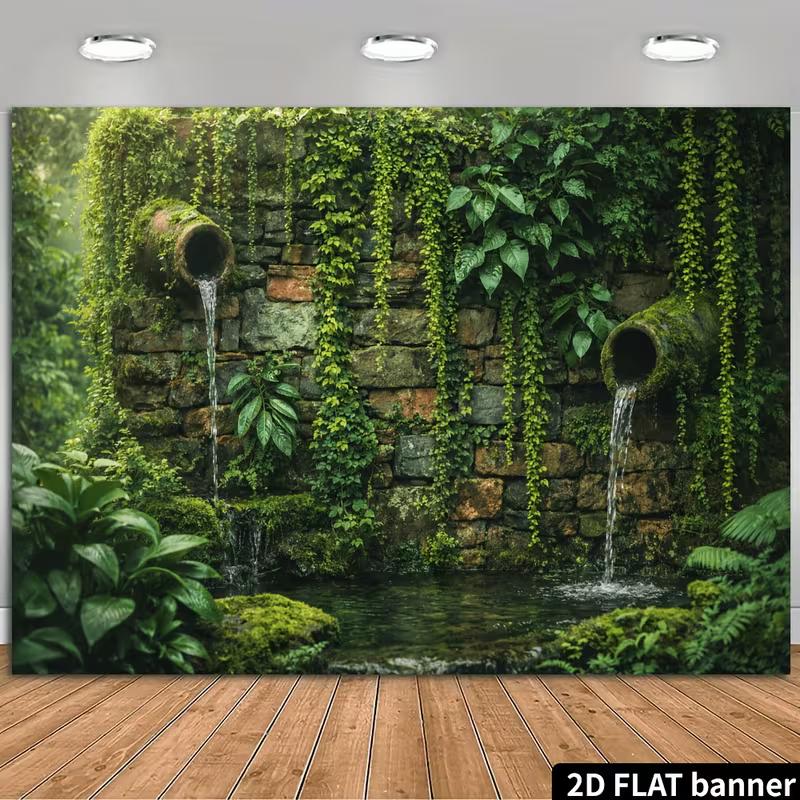 Nature Backdrop for Jungle, Post-Apocalyptic and Botanical Themed Shoots 47.2x31.5inch/120*80cm
