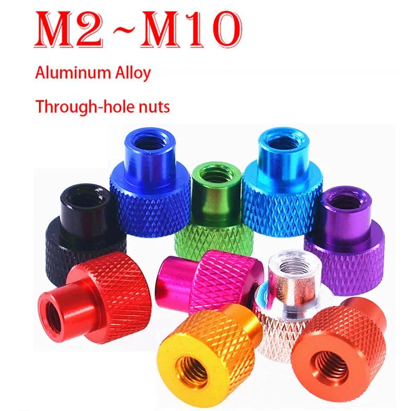 

1/2PCS M2 M2.5 M3 M3.5 M4 M5 M6 M8 M10 Through-hole Aluminum Frames Hand-tightened Flange Nuts Stepped Knurled Thumb Nuts M4-2PCS помаранчевий