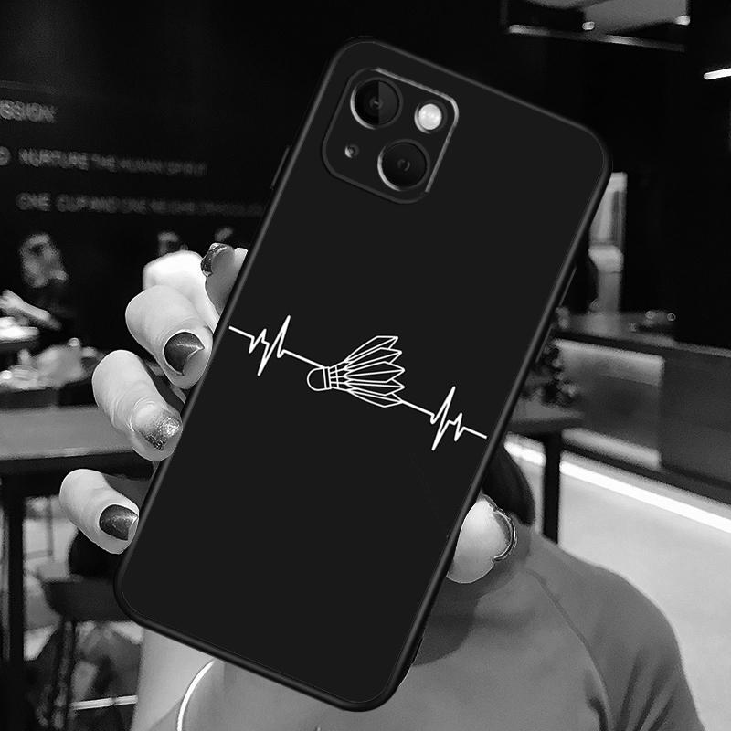 Badminton Sport Phone Case For iPhone 16 Pro Max 15 14 13 12 11 Pro Max Plus 12 13 Mini XR 16e Funda Cover