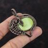 Serpentine Pendant Copper Wire Wrapped Jewelry Gemstone Pendant Serpentine Jewelry Handmade Pendant Copper Wire Wrapped Pendant Wedding Gift