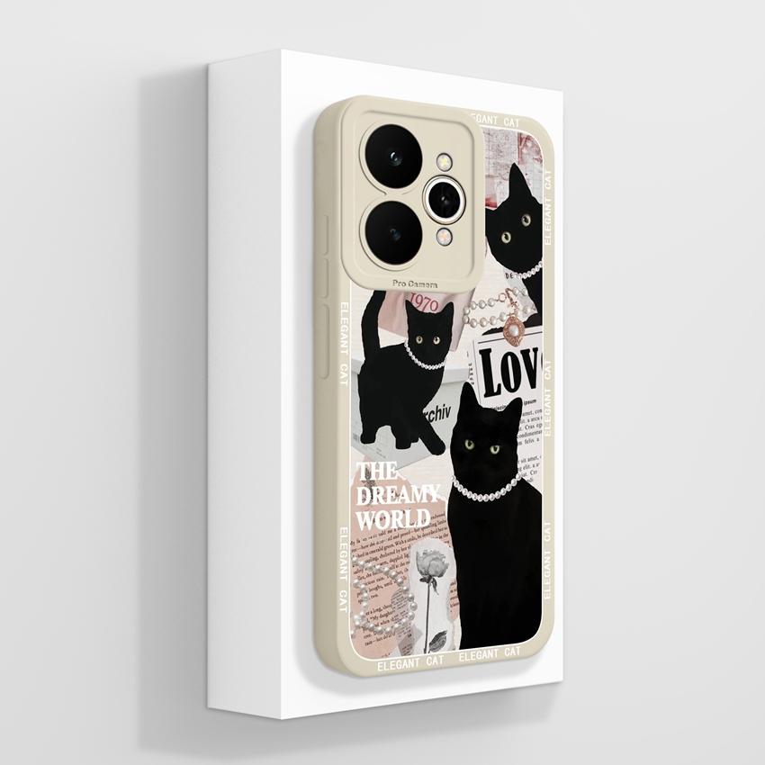 For Oppo Realme 15 C71 C65 C53 C51 A5 A5x Reno11 14 Pro Phone Case Beautiful Golden Lotus Pattern Dustproof Durable Shell For Oppo Silicone Soft Cover