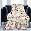 Fall Halloween Ghost Pumpkin Blankets Flannel Print Portable Lightweight Thin Throw Blanket for Sofa Car Plush Thin Quilt