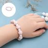 Adjustable Ceramic Bead Bangle Handmade Bracelet Cartoon Puss Paw Design Elastic Cord for Daily Fashion Accessory