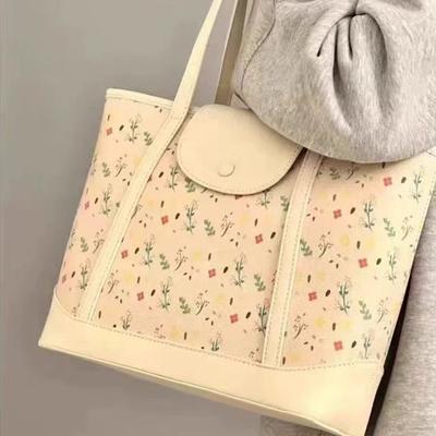 Niche Design Floral High-end Shoulder Bag 2025 Super Fire New Large-capacity Bag Commuter Tote Free Shipping