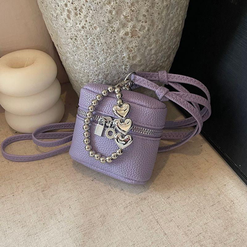 

Южная Корея Инс Модный Стильный Холтер Маленький Кошелек для Монет Мини Сумка для Наушников Сумка для Губной Помады для Женщин 2025 Лето Новое Поступление Violet