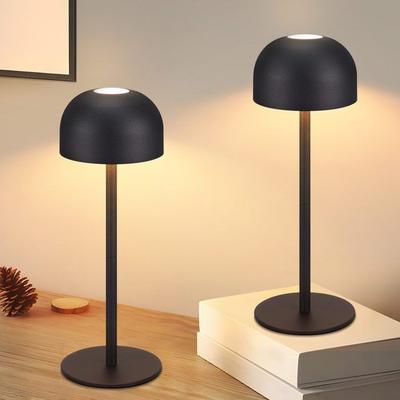 Wireless LED Table Lamp - NETTLIFE - Pack of 2 - Touch Dimmable - 3 Temperatures - USB Rechargeable