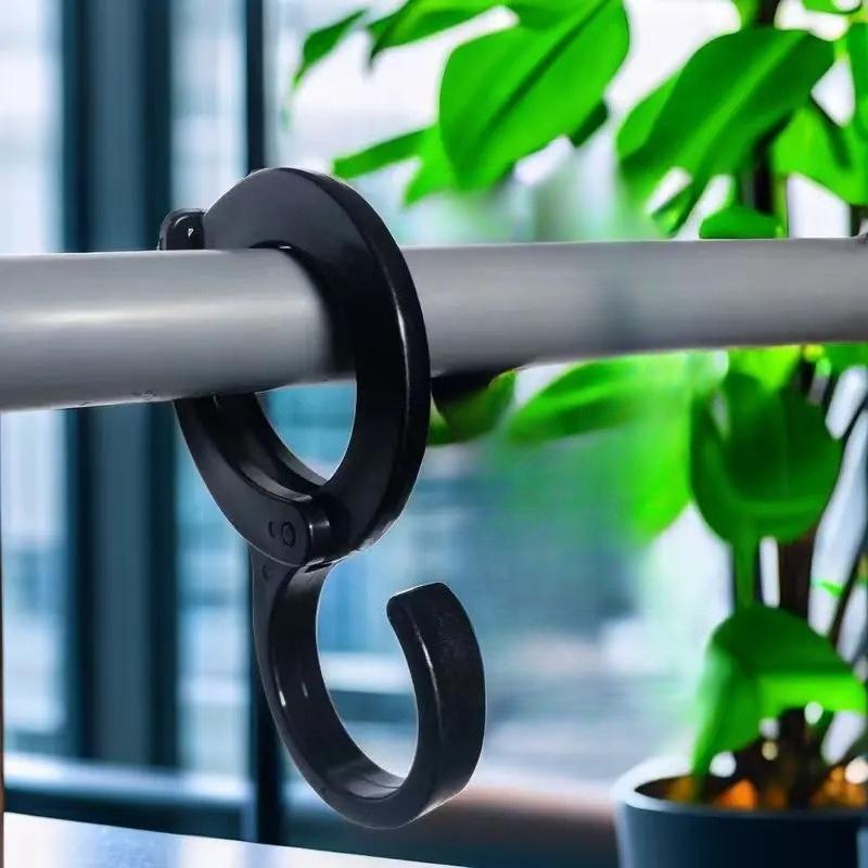 S-shaped Hook Household Windproof Card Slot Bathroom No Punching Multi-functional Hook Wardrobe Kitchen Loop Small Hook