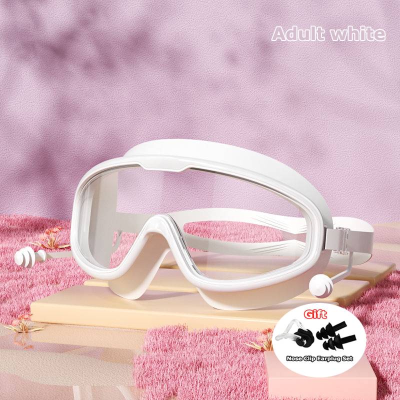 Kids Swimming Goggles Big Frame HD View Anti-fog Waterproof Children's Swim Goggles Boys and Girls Multi-color To Choose