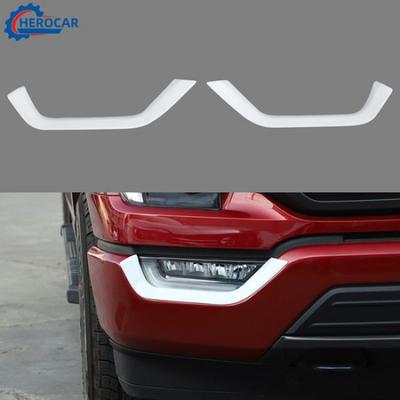 2Pc White Front Fog Light Lamp Eyebrow Cover Trim Decor Shell For  21+ Ford F150