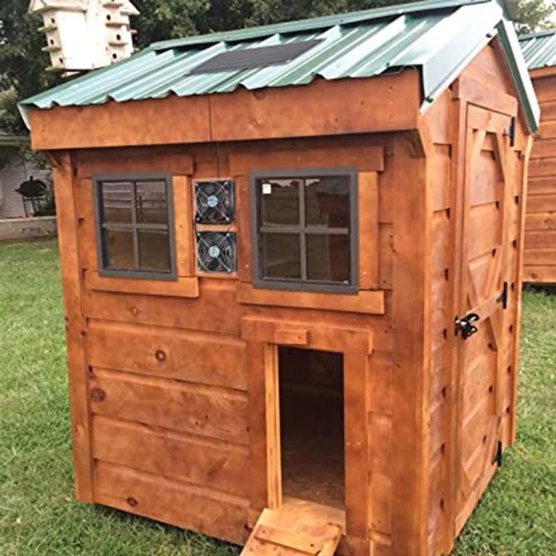 10W Solar plate Powered Exhaust Fan Cooling Ventilator Solar Exhaust Fan for Dog Chicken House Greenhouses Enduring