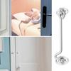 1 Satz Türschloss, Torriegel, rostbeständig, einfache Installation, Schrank, Schrank, Schiebetür, Sichtschutzhaken, Riegel-Hardware-Kit