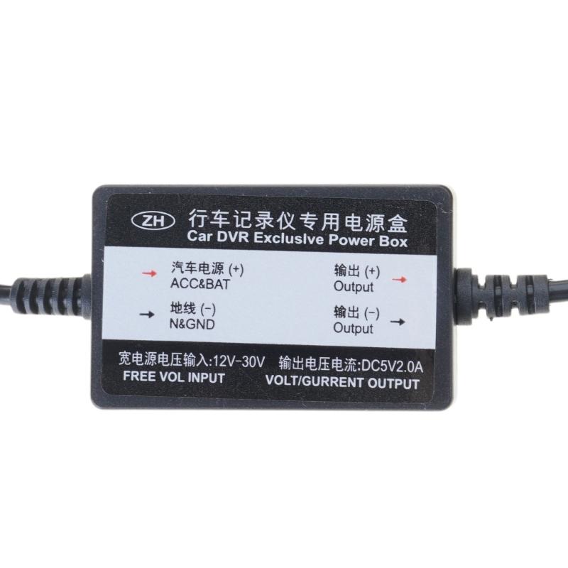 Car Charge Hardwire Cord Cable With Type-C DC 12V 24V to 5V 2A Auto Charging for Dash Cam Camcorder Vehicle DVR