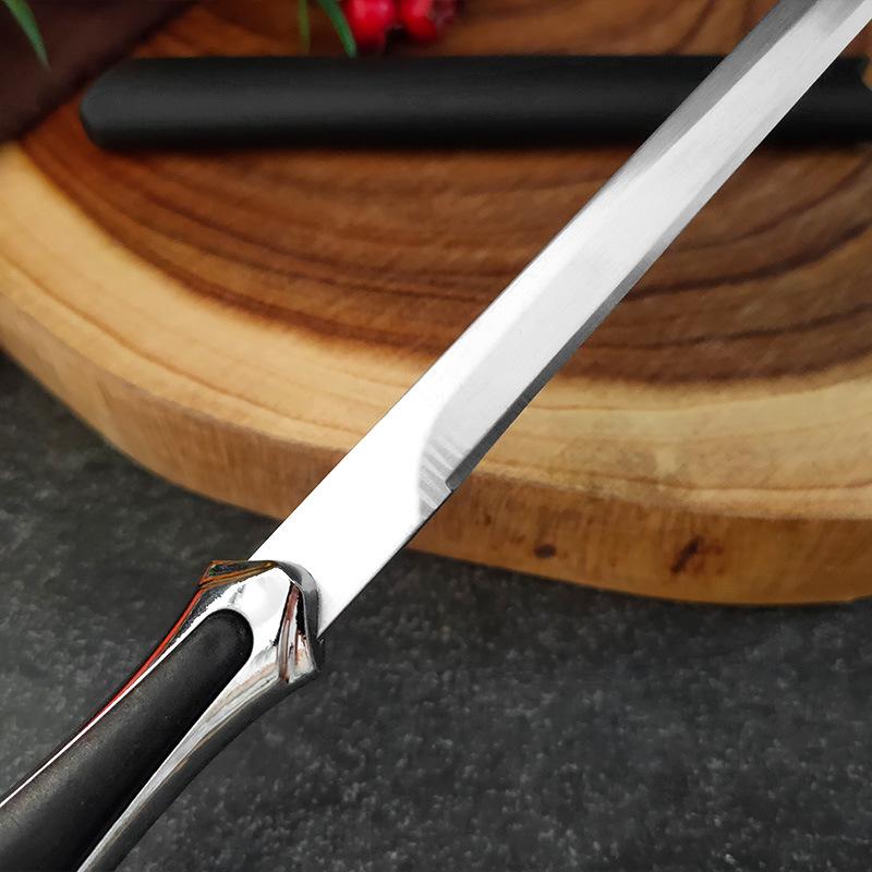 Stainless Steel Kitchen Utility Knife Fruit Vegetable Peeling Knife Fishing Cutting Knife with Cover