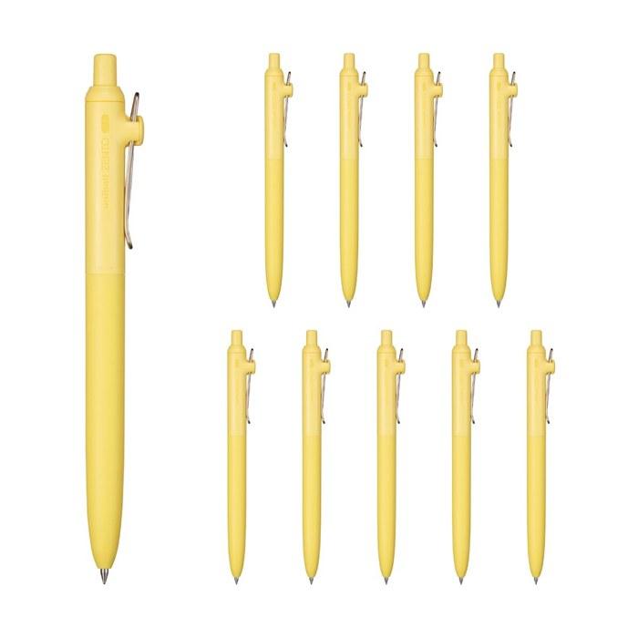 Mitsubishi Pencil uniball ZENTO Standard Ballpoint Pen 0.5mm Canary 10-Pack UBNZSC05.27