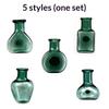 Mini Glass Vase Fridge Magnet Set Strong Magnetic Adhesion Secure Grip For Kitchen Decor Holding Tiny Plants Flowers