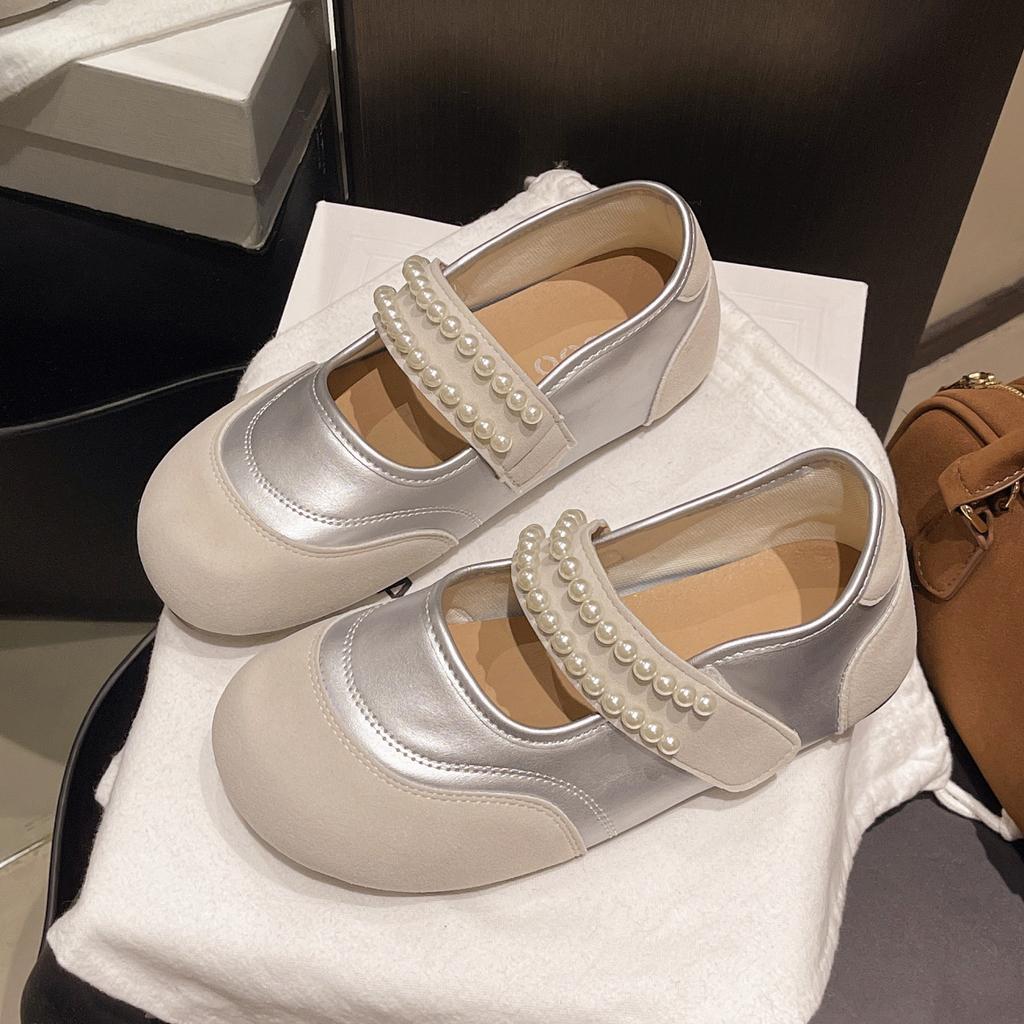 Chaussures Mary Jane rétro françaises pour femmes 2025 été nouveau jupe polyvalente nœud délicat chaussures style ballerines